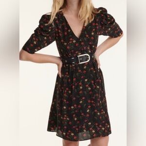 The Kooples Floral Poppy Puff Sleeve Dress 2